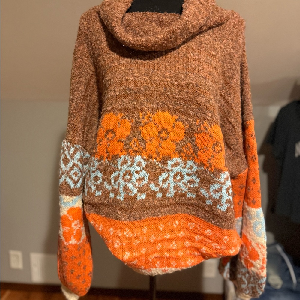 Fate Multicolor Cowl Neck Sweater